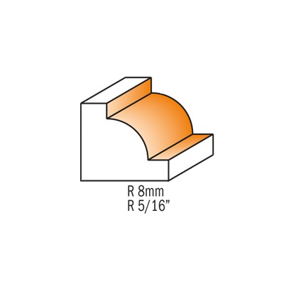 Fresa com Raio Côncavo HW Ø28,6x8mm - marca CMT - Cód. 727.080.11